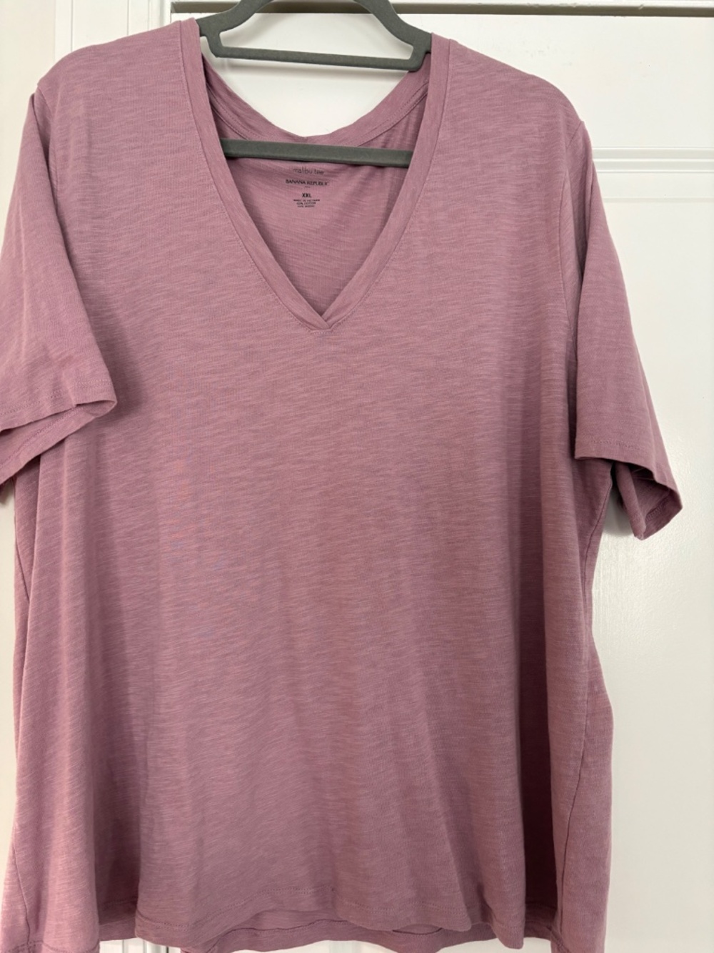 Banana Republic Malibu Tee with V-Neck & Short Sleeves